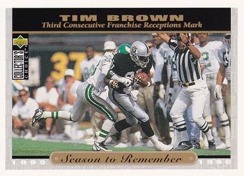 Tim Brown Oakland Raiders 1996 Upper Deck Collector's Choice NFL Season to Remember #70